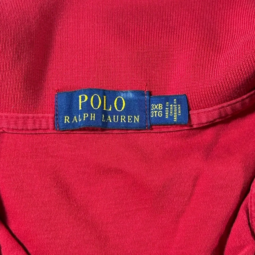 Polo Ralph Lauren Polo Men's‎ 3XB  Red Pony Shirt Logo Embroidered Small Stain